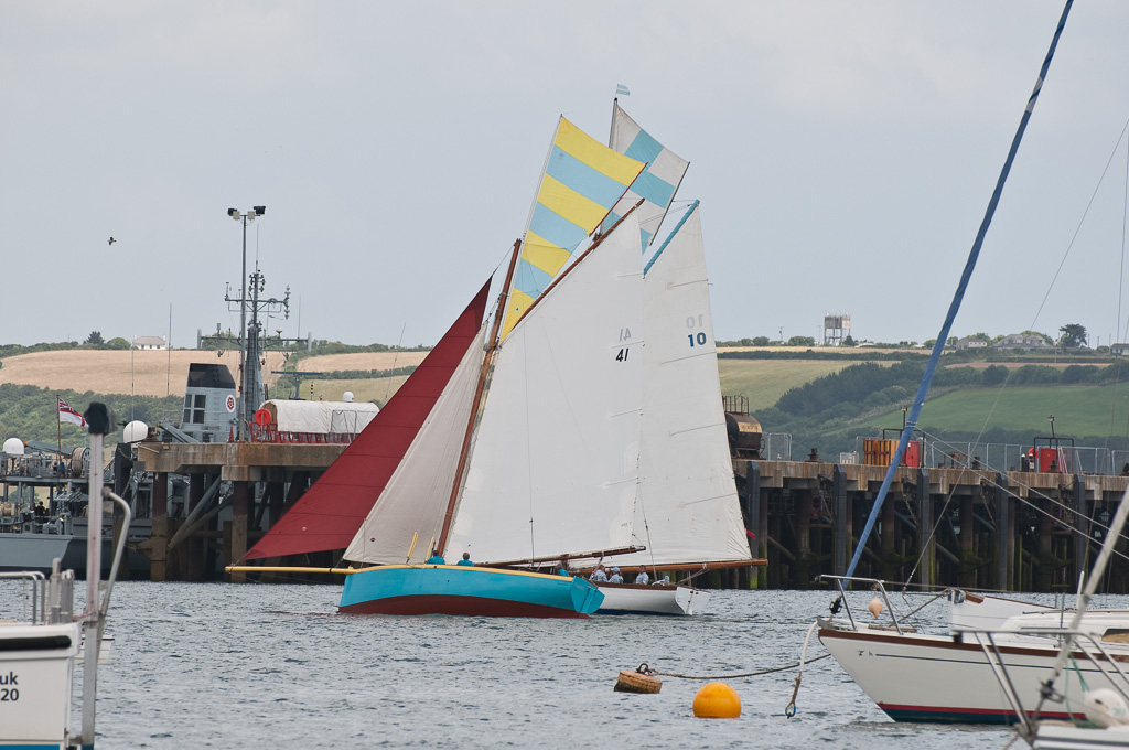 Wedstrijdje in de haven van Falmouth