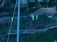 2013 Vakantie Salcombe - Solent  's Avonds veranderden deze 5 lampen van kleur : 2013, Torquay, Zeilen, vakantie