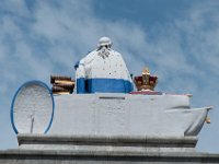 2013 Vakantie Salcombe - Solent  Beeld van George III in Weymouth : 2013, Weymouth, Zeilen, vakantie