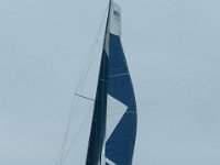 2013 Vakantie Salcombe - Solent  Daar werd ik even ingehaald door een racebak : 2013, Solent, Wight, Zeilen, vakantie
